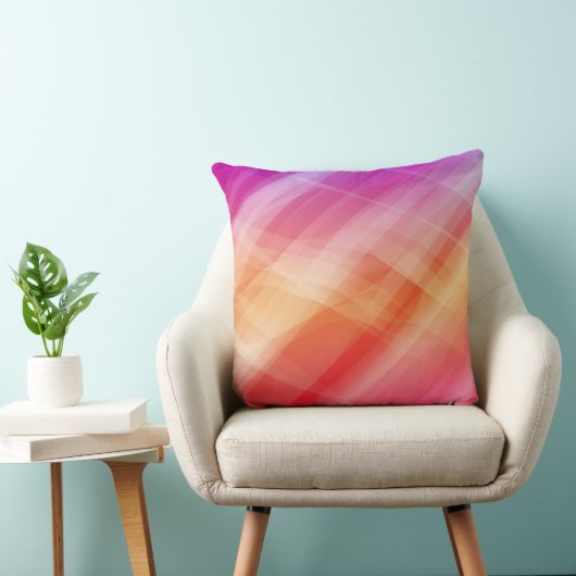 モダン抽象芸術ピンク幾何装飾用クッション クッション (椅子)