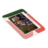 モダン抽象芸術ピンク色の緑の休日 マグネット (右側)