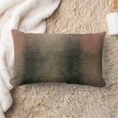 モダン抽象芸術ピンク黒金ゴールドグランジ ランバークッション (ブランケット)