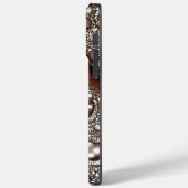 モダン抽象芸術フェイクレザーラインのカスタマイズ Case-Mate iPhoneケース (裏面 / 左)