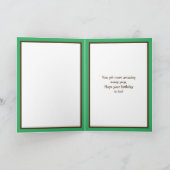 モダン抽象芸術フォトカードハッピーバースデーおじいちゃん カード (内部)