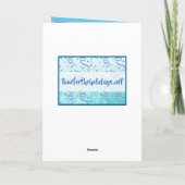 モダン抽象芸術フォトカードハッピーバースデーおじいちゃん カード (裏面)