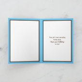 モダン抽象芸術フォトカードハッピーバースデーおじいちゃん カード (内部)