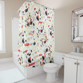 モダン抽象芸術フルカラフルプリントシャワーカーテン シャワーカーテン (インサイチュ)