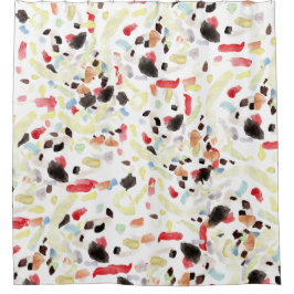 モダン抽象芸術フルカラフルプリントシャワーカーテン シャワーカーテン