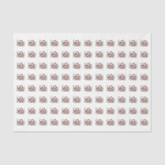 モダン抽象芸術フローラ植物ティッシュペーパー 薄葉紙 (正面)