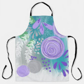 モダン抽象芸術フローラ エプロン (正面)