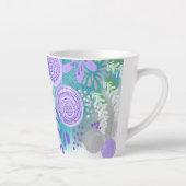 モダン抽象芸術フローラ カフェラテマグ (右)