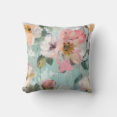 モダン抽象芸術フローラ クッション (正面)