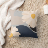 モダン抽象芸術フローラ クッション (ブランケット)