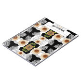 モダン抽象芸術フローラ ノートブック (左側)