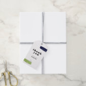 モダン抽象芸術ブラシストローク ギフトタグ (より糸付き)