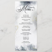 モダン抽象芸術ブラックとホワイトウォーターのカラー メニュー (正面)