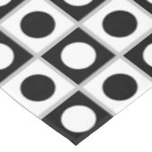 モダン抽象芸術ブラックとホワイト テーブルクロス (アングル)