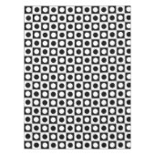 モダン抽象芸術ブラックとホワイト テーブルクロス (正面)