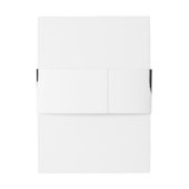 モダン抽象芸術ブラックウォーター色 招待状ベリーバンド (裏面例)