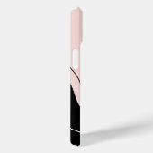 モダン抽象芸術ブラック&クリームカスタムイニシャル Case-Mate iPhoneケース (裏面 / 右)