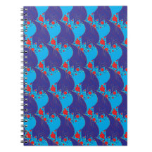 モダン抽象芸術ブルーと赤い虹色のドロップパターン