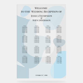 モダン抽象芸術ブルーミニマル芸術的リス結婚ト アクリルサイン