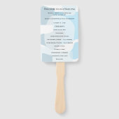 モダン抽象芸術ブルーミニマル芸術的リス結婚ト ハンドファン (正面)