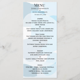 モダン抽象芸術ブルーミニマル芸術的リス結婚ト メニュー