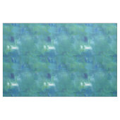 モダン抽象芸術ブルー絵画グリーン ファブリック (ファットクウォーター)