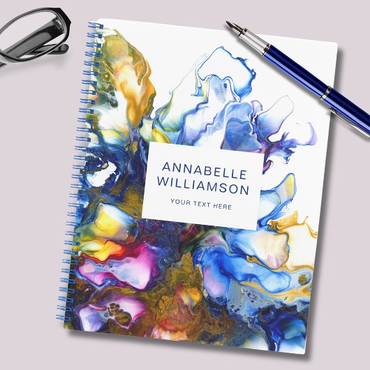 モダン抽象芸術ブルー ノートブック