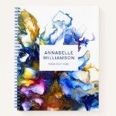 モダン抽象芸術ブルー ノートブック (正面)