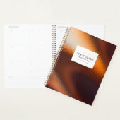 モダン抽象芸術ブロンズの葉プランナー プランナー手帳 (ディスプレー)