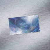 モダン抽象芸術ブ企業のルーとホワイト マグネット名刺 (インサイチュ)