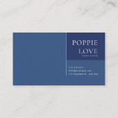 モダン抽象芸術ブ企業のルーとホワイト 名刺 (裏面)