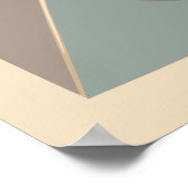 モダン抽象芸術プリント、バリューポスター紙（マット） ポスター (角)