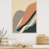 モダン抽象芸術プリント、バリューポスター紙（マット） ポスター (キッチン)