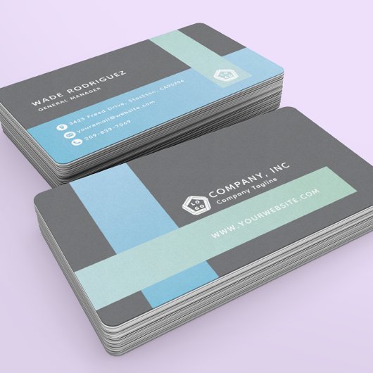 モダン抽象芸術プロフェッショナルロゴ汎用 名刺