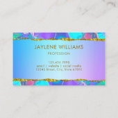 モダン抽象芸術ホログラフィフェイクック 名刺 (裏面)