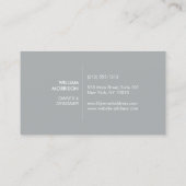 モダン抽象芸術ホームのロゴグレー 名刺 (裏面)