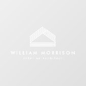 モダン抽象芸術ホームのロゴ ウィンドウサイン (シート)