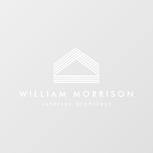 モダン抽象芸術ホームのロゴ ウィンドウサイン (シート)