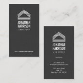 モダン抽象芸術ホームロゴ名刺 名刺 (正面/裏面)