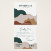 モダン抽象芸術ボーージュエリー気にカード (正面&裏面)