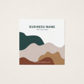 モダン抽象芸術ボーージュエリー気にカード (正面)