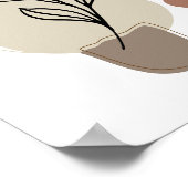 モダン抽象芸術ポコンテンポラリーーエレガントスター ポスター (角)