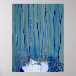 モダン抽象芸術ポートレート ポスター