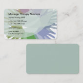 モダン抽象芸術マッサージ名刺 名刺 (正面/裏面)