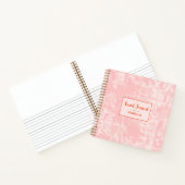 モダン抽象芸術マップパターン旅行仕訳帳 ノートブック (内部)