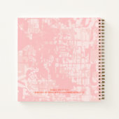 モダン抽象芸術マップパターン旅行仕訳帳 ノートブック (裏面)