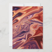 モダン抽象芸術ミニマルファインアートエレガントウェディング 招待状 (裏面)