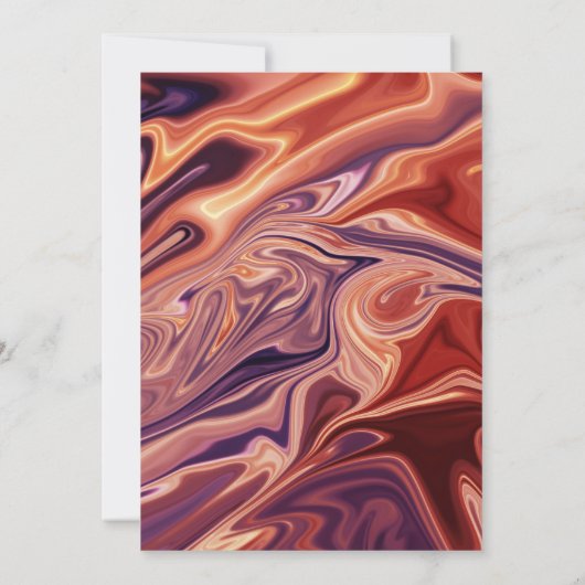 モダン抽象芸術ミニマルファインアートエレガントウェディング 招待状 (裏面)