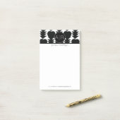 モダン抽象芸術モノクロ白黒 ポストイット (デスク上)