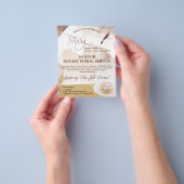 モダン抽象芸術モバイル公証人およびローン署名 チラシ (手)